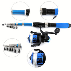 Telescopic Fishing Rod and Spinning Reel Combo Set