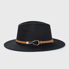 Monochrome Belt Accessory Jazz Hat