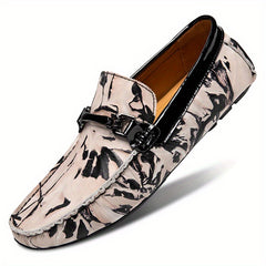 Men's Camo Loafers PU Shoes Soft Sole