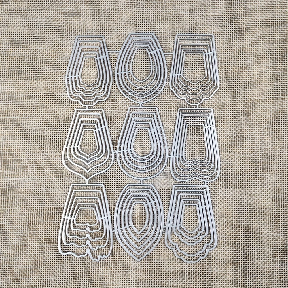 9 Flower Metal Cutting Dies Scrapbooking DIY Card Making