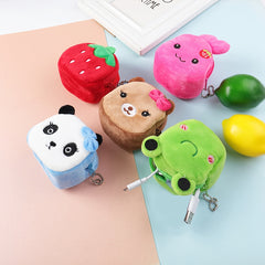 Animal Plush Coin Purse with Zipper - Great Gift