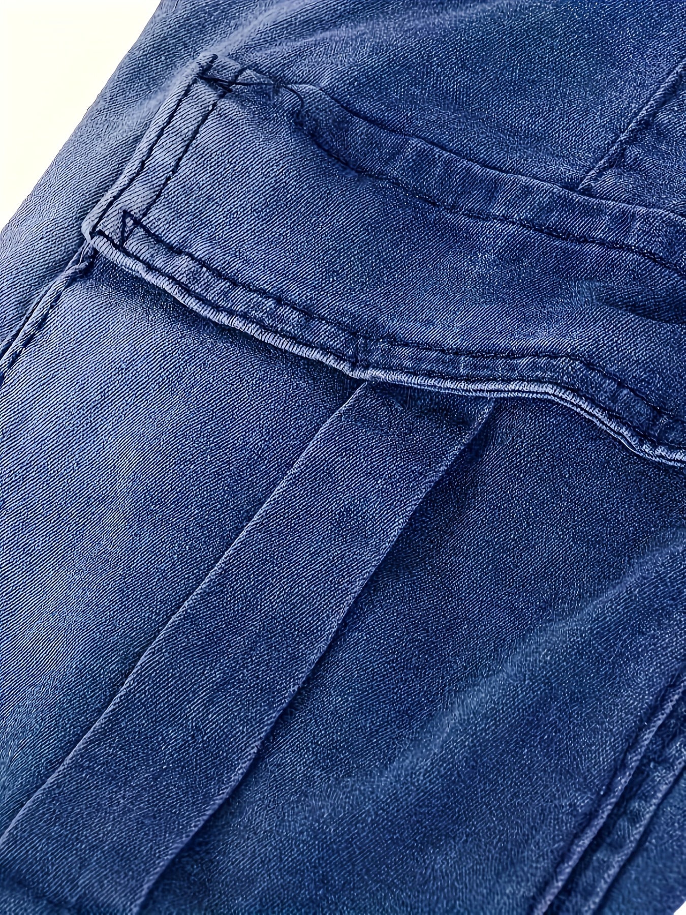 Men's Slim Fit Pocket Jeans Casual Stretch Street Style Denim Pants