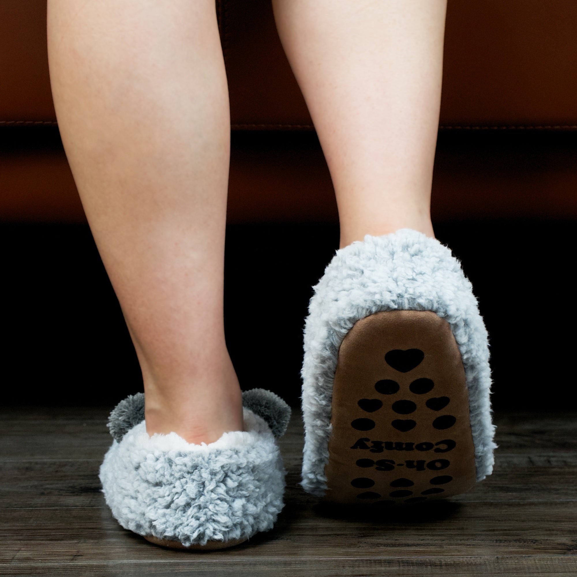 Women's Koala Slippers Plush Lined Casual Shoes