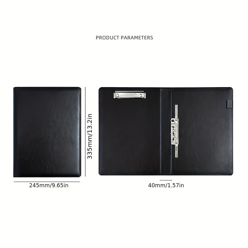 A4 Business Folder Faux Leather Storage Folder