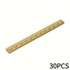 30pcs 1x12 Low Brick Building Blocks 60479 for MOC Building Block Enthusiasts