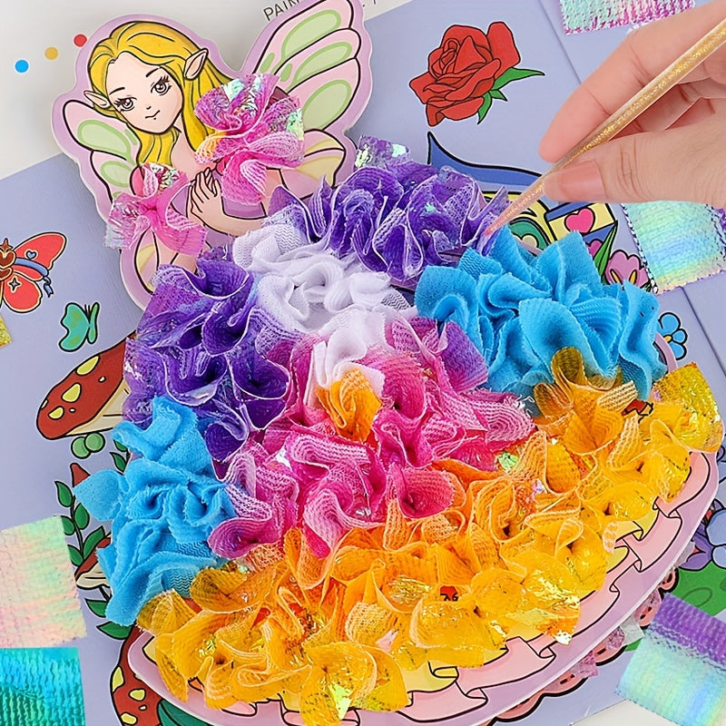 Princess Fairy Poking Painting Kit Dress Up Paintings Activity Book