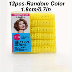 Self Grip Hair Rollers Set, 6 Sizes Hair Curlers for DIY Hairdressing