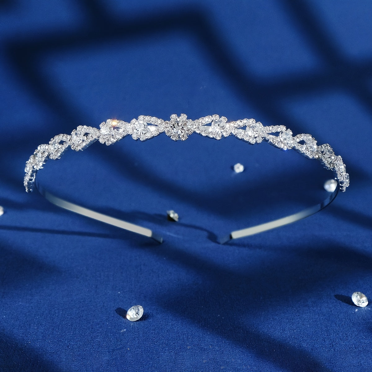 Rhinestone Silvery Hairband Headband Princess Tiara Wedding Birthday Cosplay