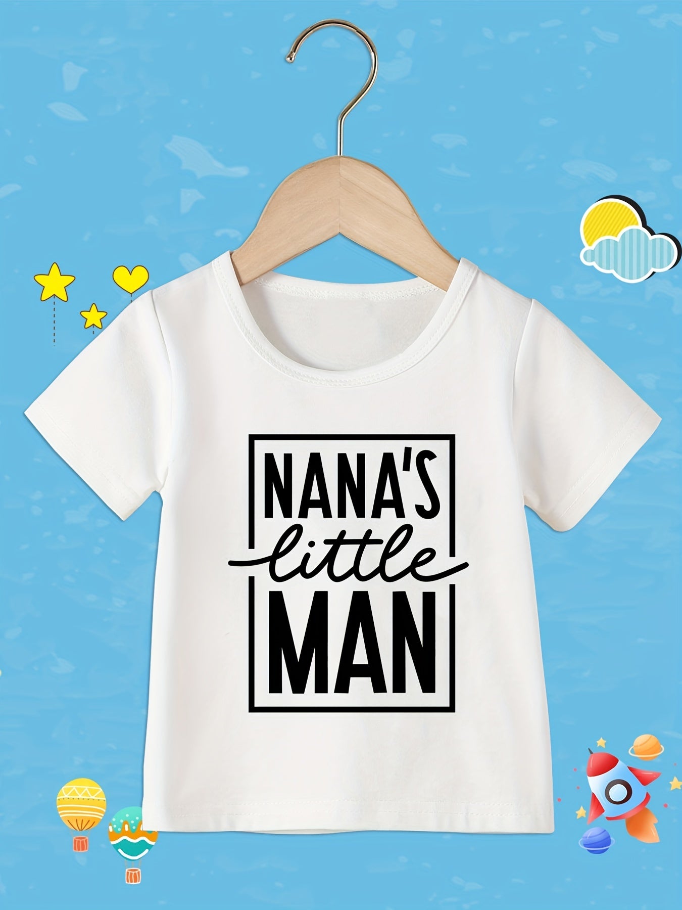 Toddler Boys T-Shirt Nana's Little Man Graphic Tee