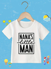 Toddler Boys T-Shirt Nana's Little Man Graphic Tee