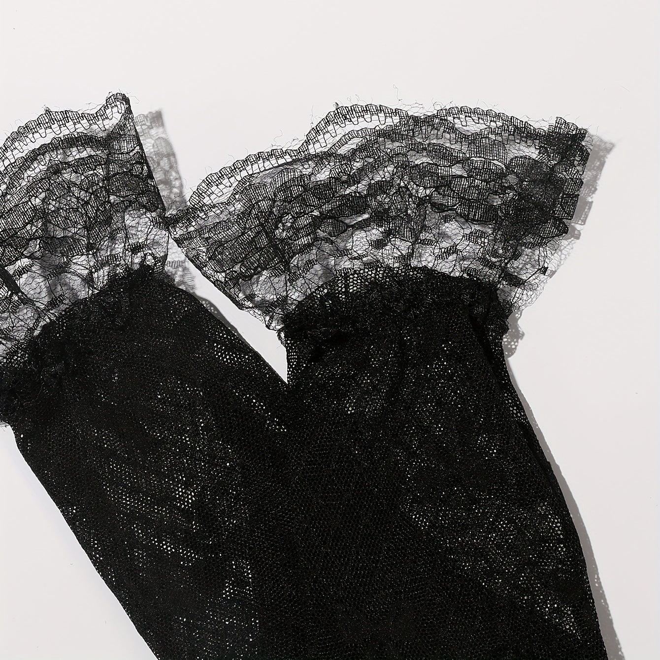 Lace Bowknot Pattern Gloves Wedding Bridal Decorative Gloves For Women