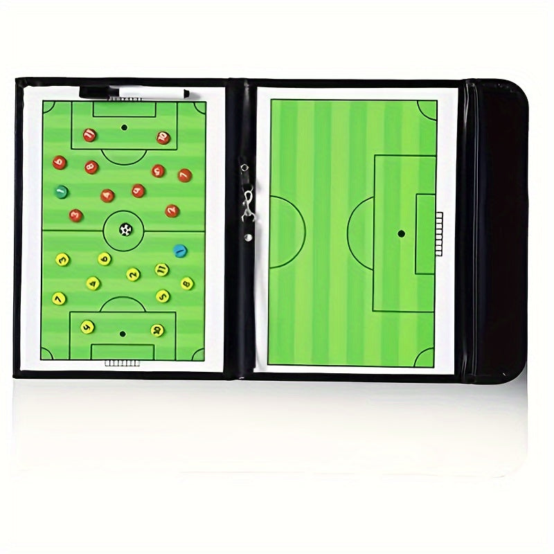 Football Coaching Board Soccer Ball Clipboard Portable Strategy Board