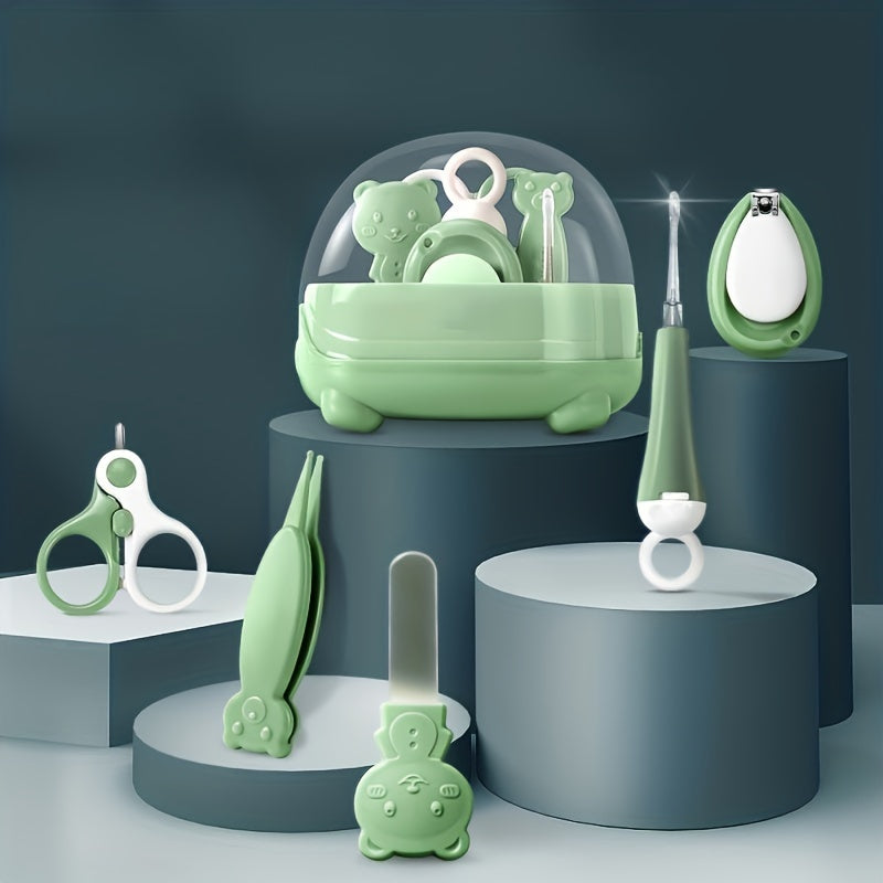 Baby Nail Clipper Set with Luminous Ear Spoon