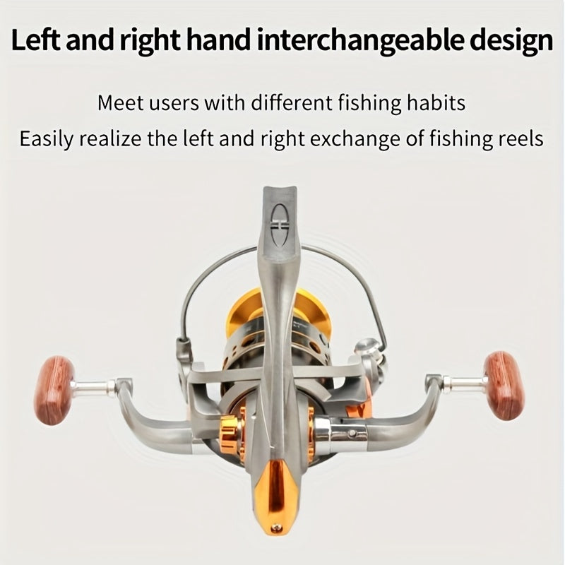DC 1000 7000 Series Metal Spinning Reel 5 2 1 Gear Ratio Fishing Gear