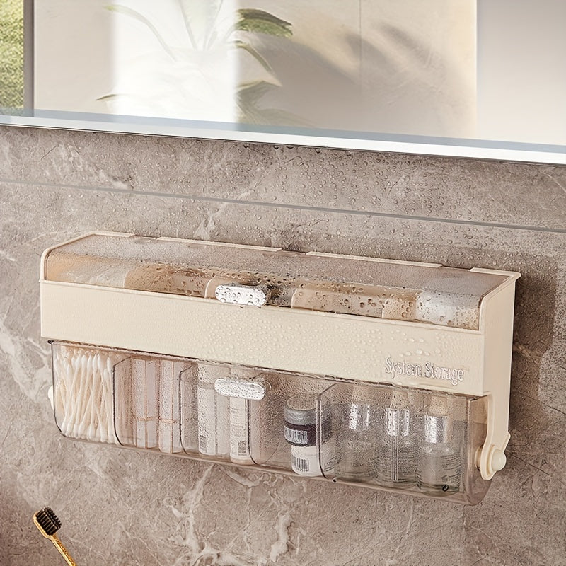 Plastic Wall Storage Box Punch Wall Hanging Grid Organizer