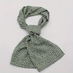 Leopard Print Scarf Vintage Casual Women Shawl Outdoor Windproof