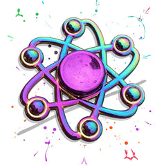 Alloy Finger Spinner Iridescent Purple & Golden Fidget