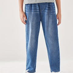 Boy's Solid Denim Harem Jeans