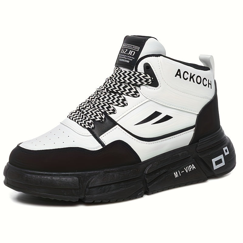 Men's Stylish Skate Shoes Non slip Lace up Shoes