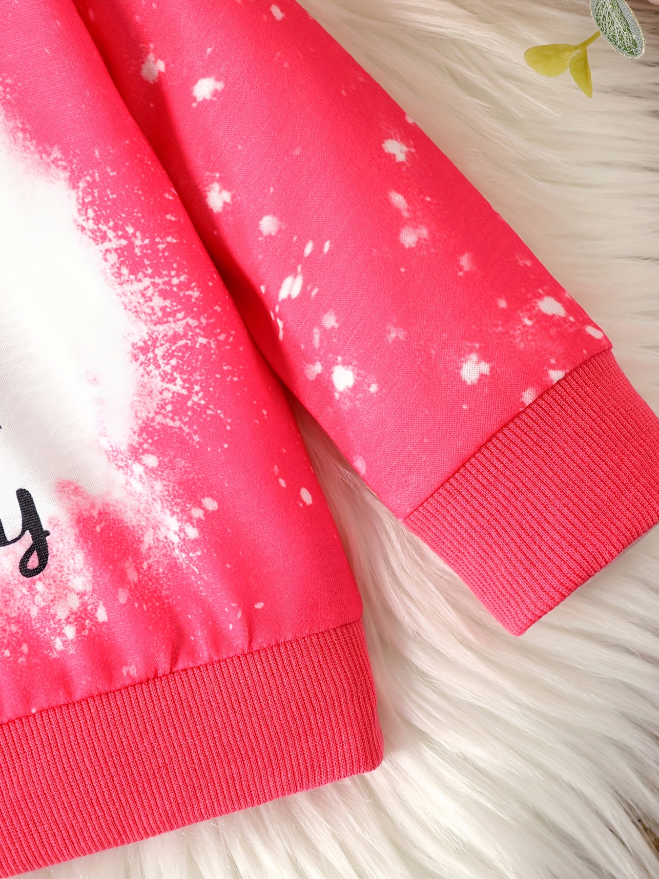 Cartoon Print Pink Pullover Top for Baby Girl