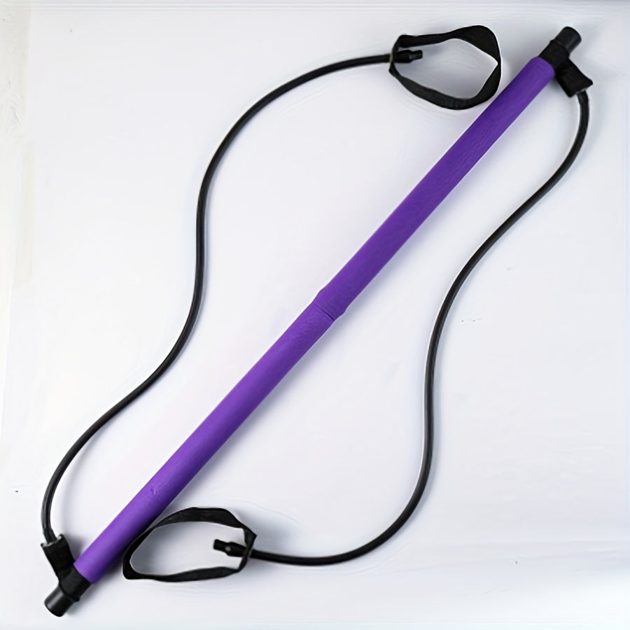 Pilates Stick for Body Stretching with Tension Rope