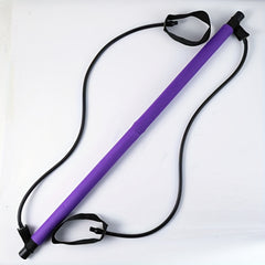 Pilates Stick for Body Stretching with Tension Rope