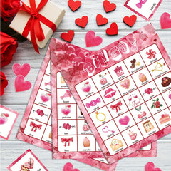 24pcs Bingo Paper Game Cards Wedding Parting Bingo Cards