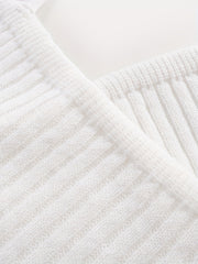 Sexy Cold Shoulder V Neck Sweater Top