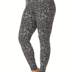 Floral Print High Rise Leggings
