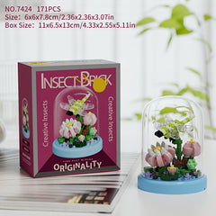 Insect Brick Building Blocks - Bee Snail Butterfly Design - Mixed
