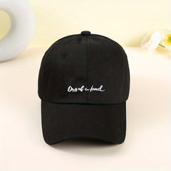 Letter Embroidery Couple Baseball Cap Solid Casual Couple Golf Sun Hats