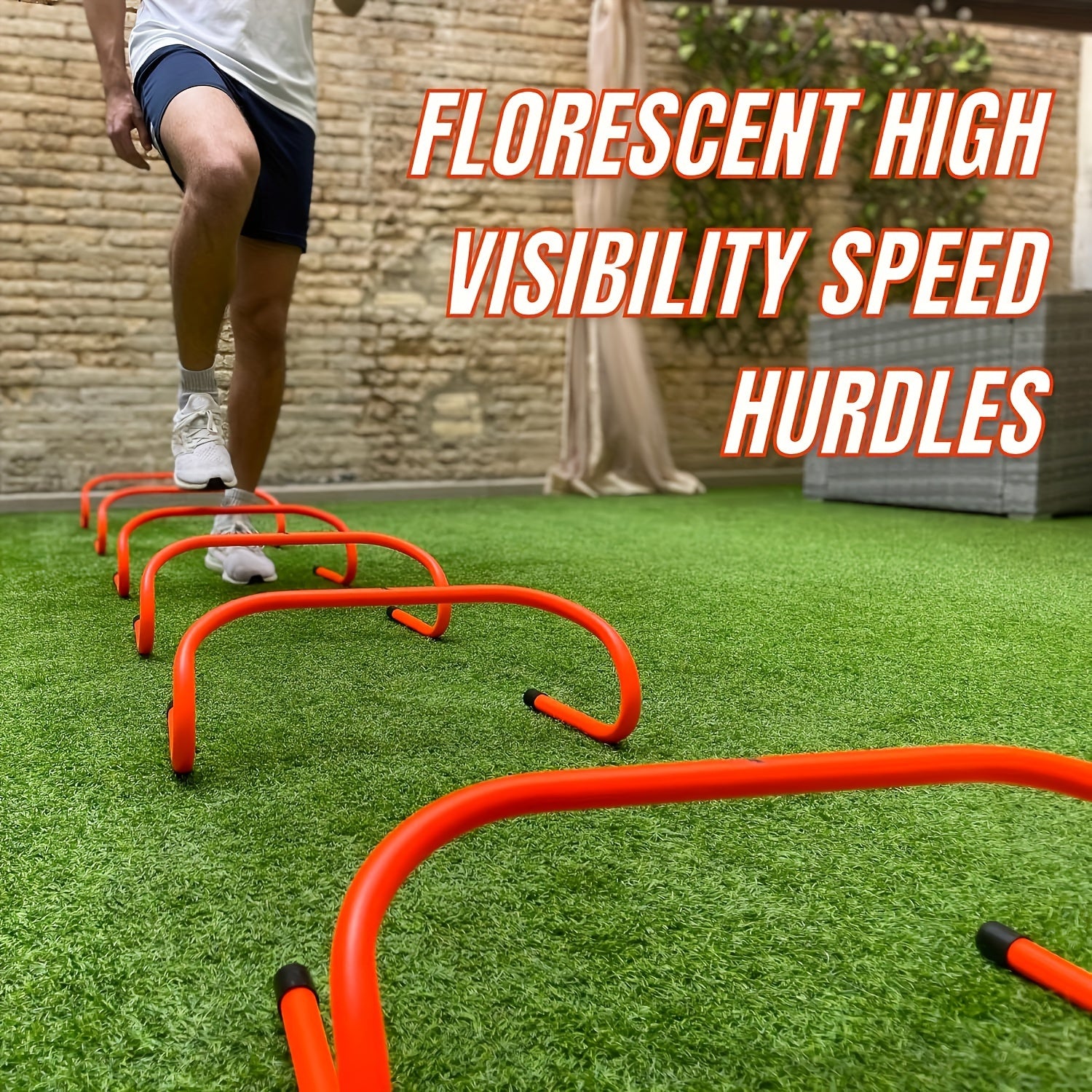 6pcs Mini Soccer Agility Hurdles for Sports Training