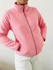 Warm Fleece Liner Outdoor Jacket Full Zip Long Sleeve Mock Neck