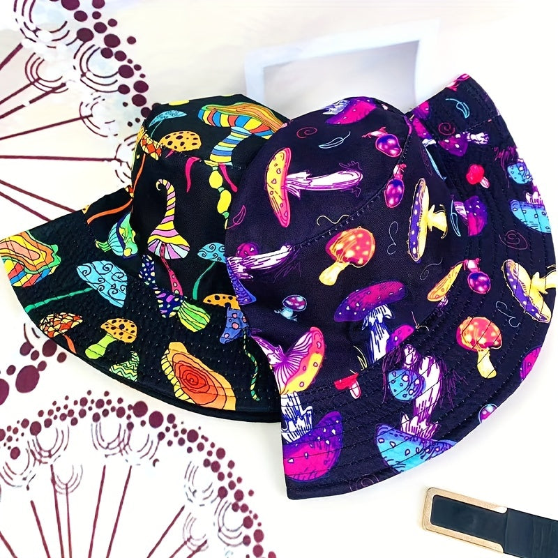 Hip hop Mushroom Graffiti Fisherman Hat