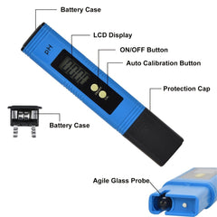 Digital PH Meter 0.01 High Precision Water Tester for Aquarium & Pool