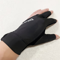 High Elastic Left Hand Billiards Glove Non Slip Three Finger