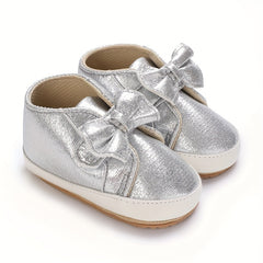 Bowknot Sneakers For Baby Girls Comfortable Non slip Walking Shoes