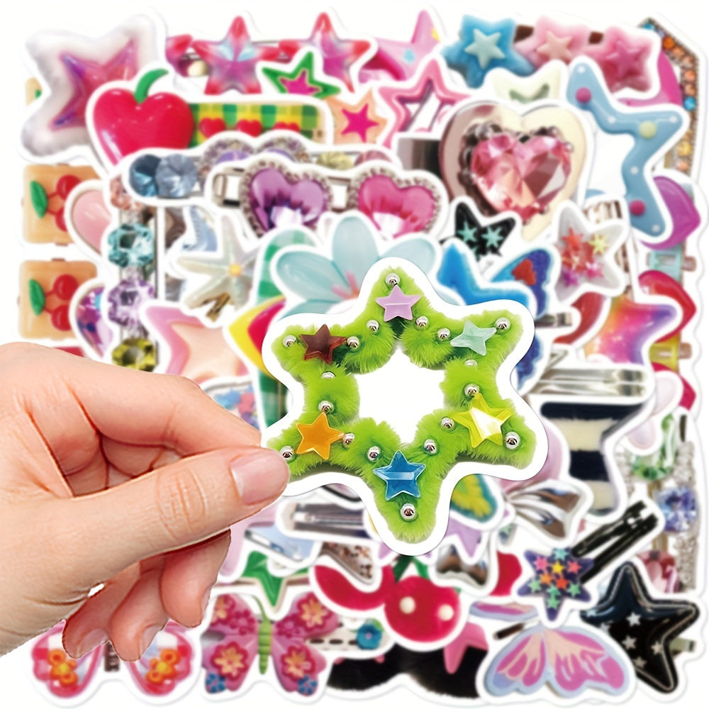 50pcs Cartoon Hairpin Graffiti Stickers DIY Sticker Pack