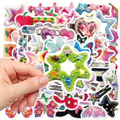 50pcs Cartoon Hairpin Graffiti Stickers DIY Sticker Pack