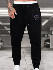 Men's Loose Printed Knit Sweatpants