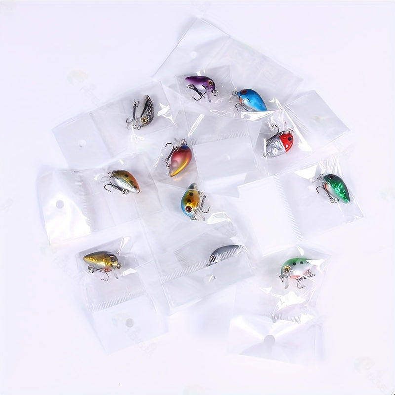 11pcs 11 Colors Plastic Fishing Bait Crankbait Seawater Freshwater Accessories