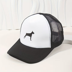 Animal Print Mesh Trucker Hat Unisex Breathable Sunscreen Dad Hat