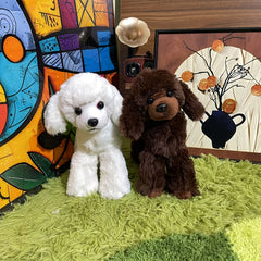 Jumbo Poseable Poodle Plush Squishy Body & Brown