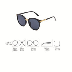 Vintage Round Sunglasses Women Stylish Sunshade Eyewear