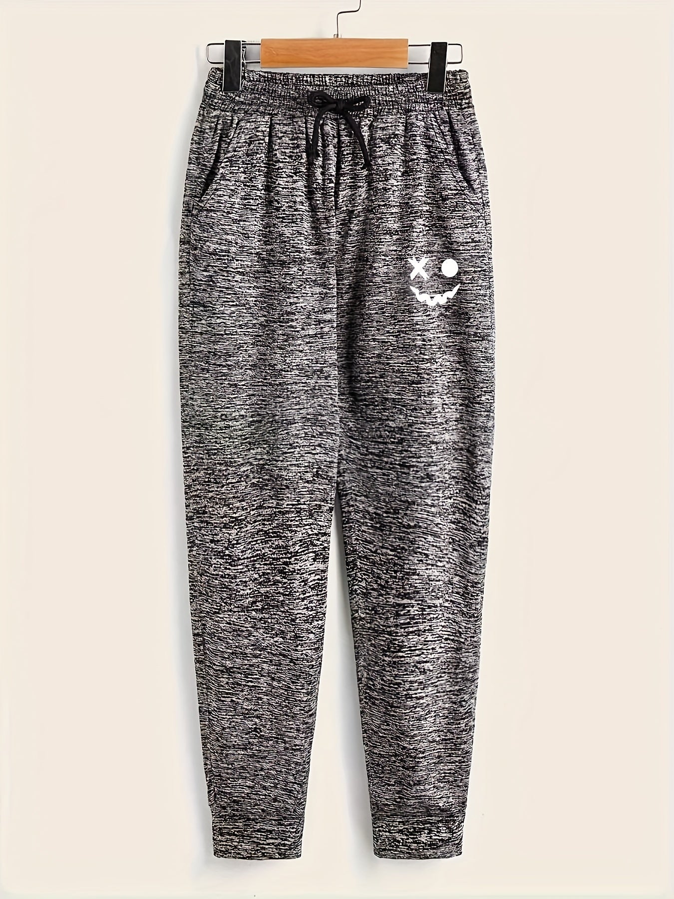 Stylish Deer Print Boys Casual Soft Comfortable Long Pants For Spring And Autumn