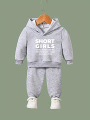 SHORT GIRLS 2pcs Set Casual Activewear Set For Spring Fall
