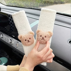 Car Seat Belt Shoulder Cover for Kids Winter Neck Protection