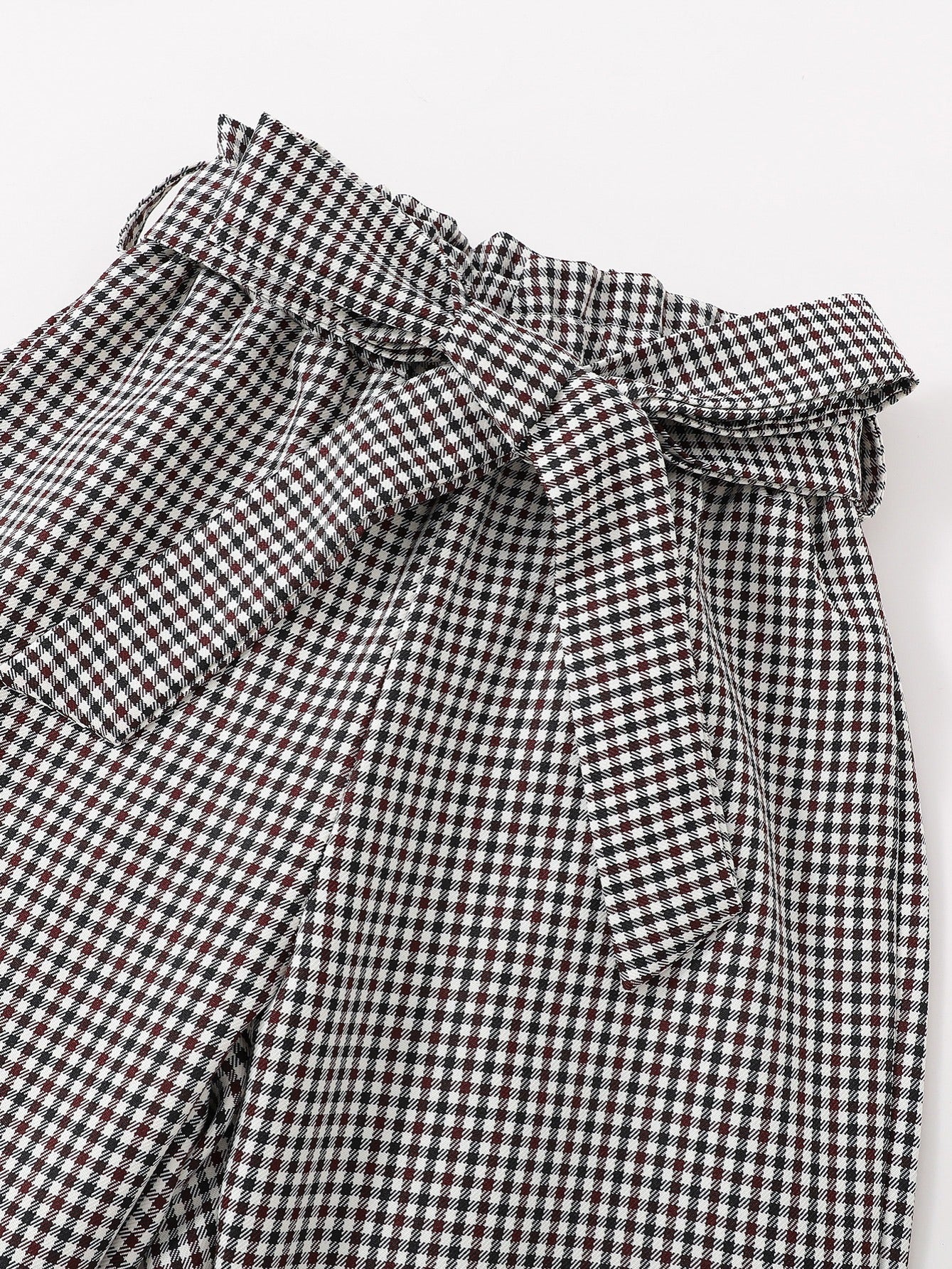 Girls Ruffle Top & Plaid Pant Set Kids Clothes