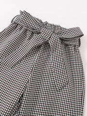 Girls Ruffle Top & Plaid Pant Set Kids Clothes