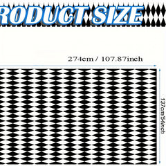 3pcs Checkered Tablecloths Plastic Checkered Tablecloths for Party Supplies